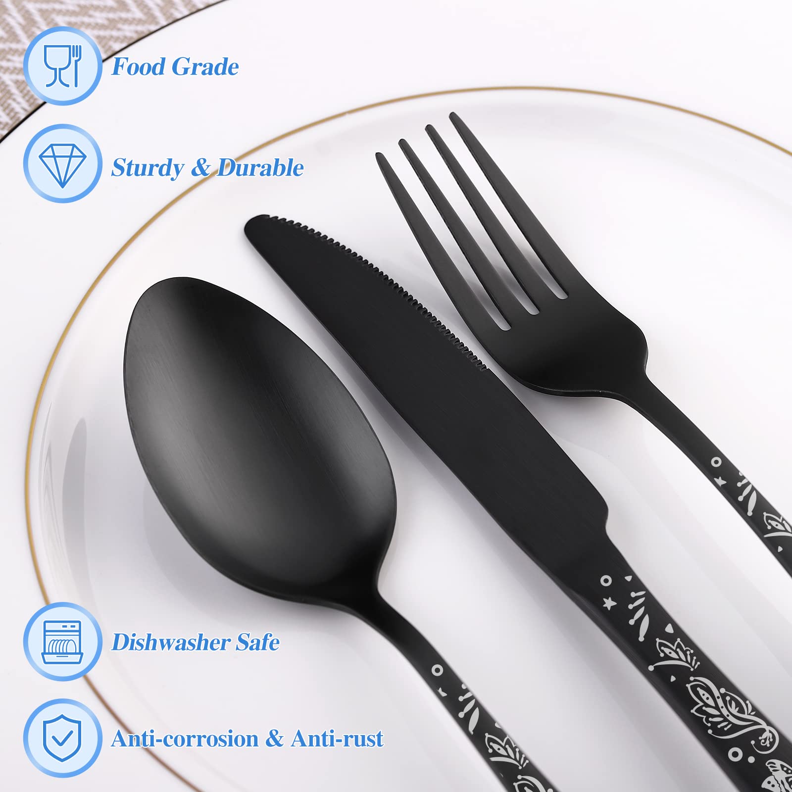 SANLUNS dishwasher-safe 18/0 stainless steel for easy cleanup