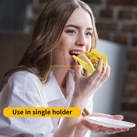 SanmChuf dishwasher-safe taco holders simplify cleanup after a taco night.