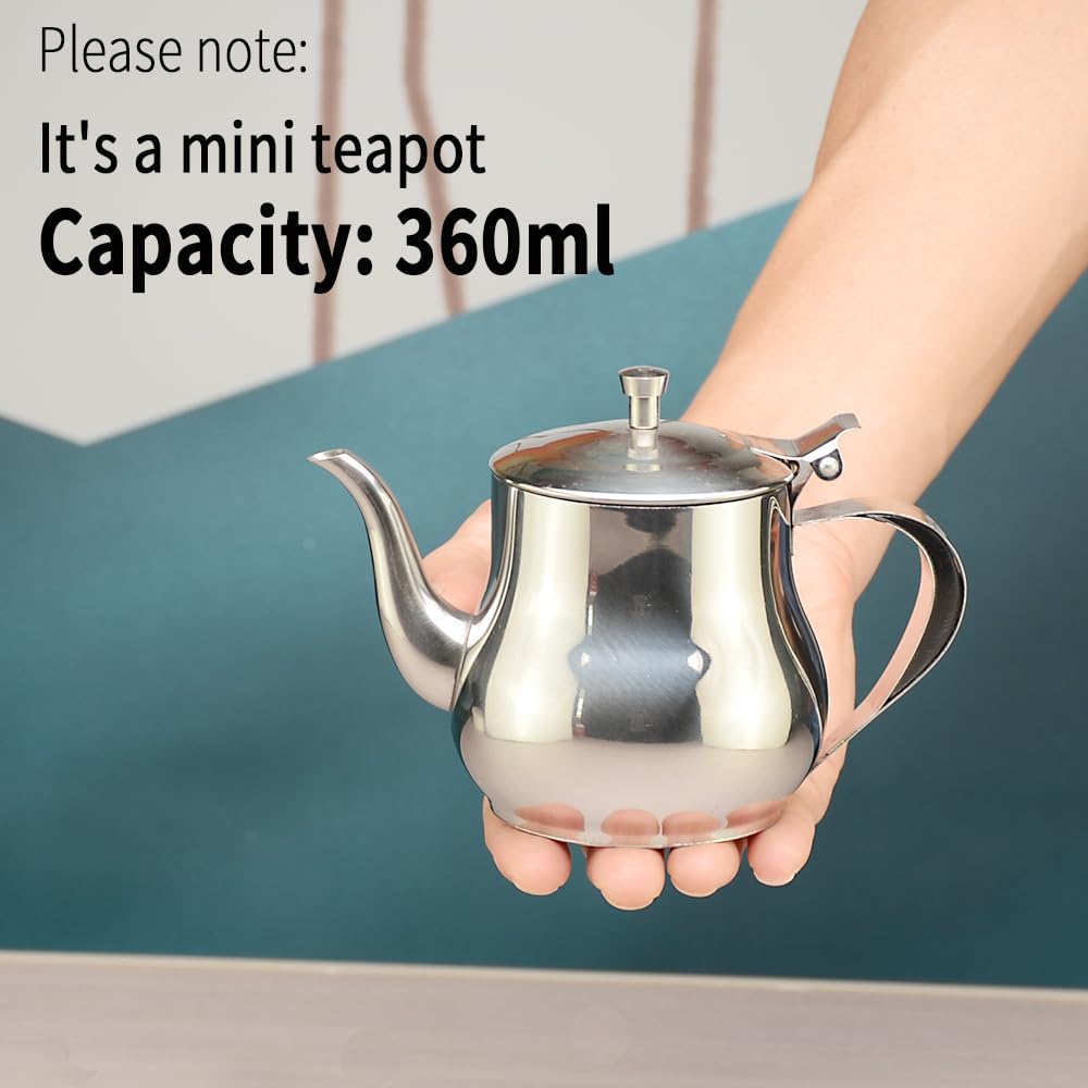 SANQIAHOME 360ml teapot gooseneck spout for precise pouring