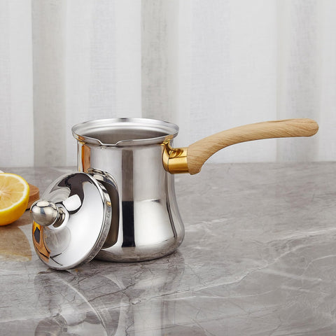 SANQIAHOME pot on gas flame demonstrates quick, even heating.