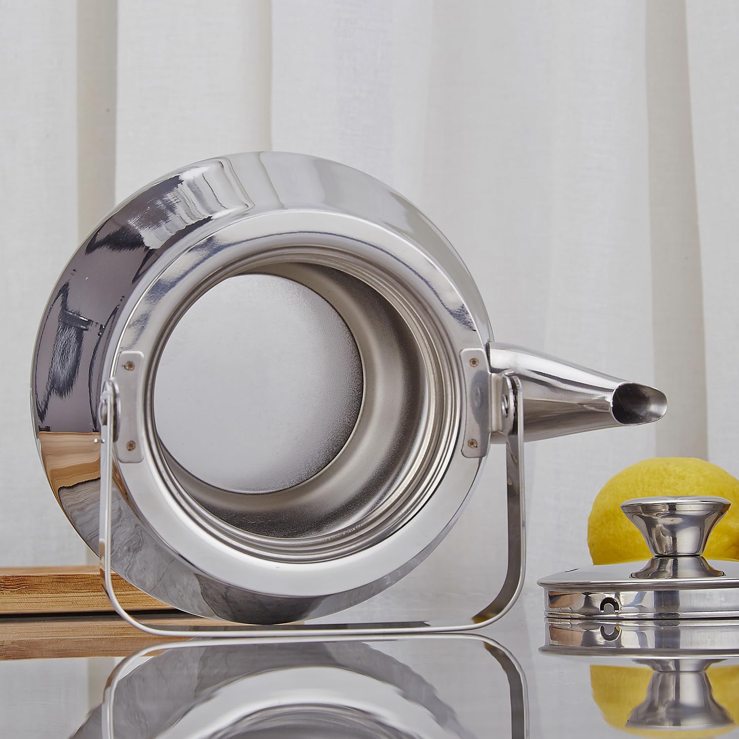 SANQIAHOME teapot infuser basket ensures even steeping.