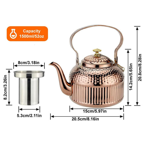 SANQIAHOME teapot lid chain prevents heat contact and keeps lid secure