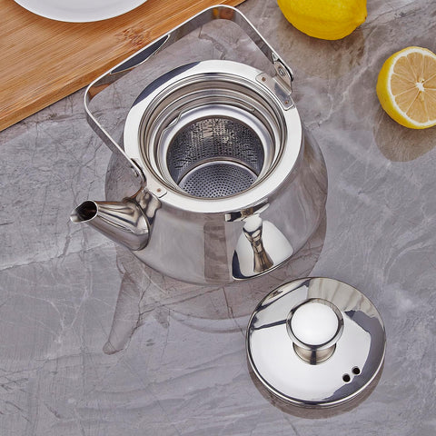 SANQIAHOME teapot wide spout enables smooth, precise pours.