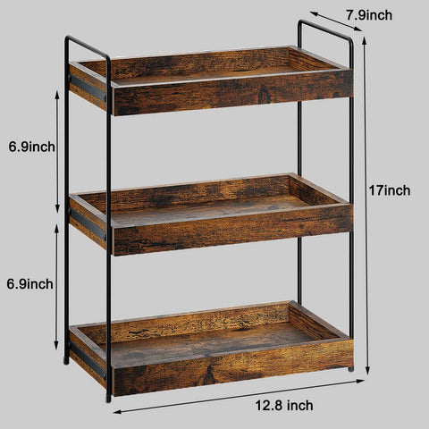 SANRETAHO top shelf organizer offers easy access to essentials on the counter.