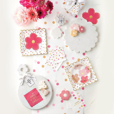 Santa Barbara Design Studio white marble serving tray is easy to clean for daily use.