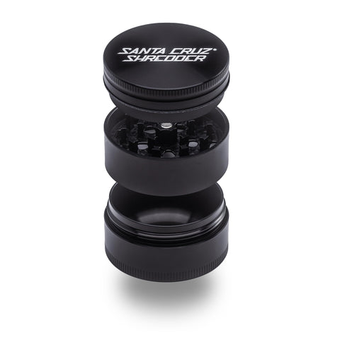 Santa Cruz Shredder 3-piece grinder side view shows durable aluminium construction for daily use