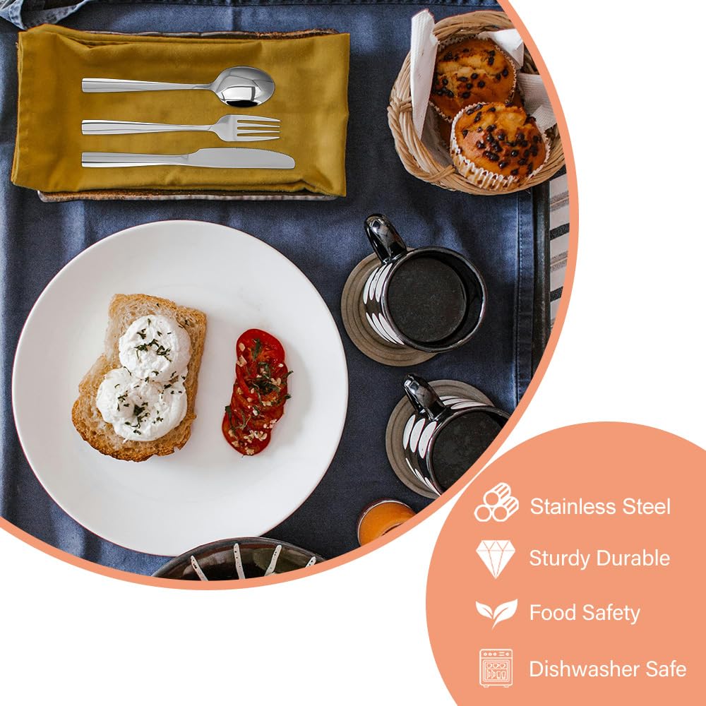SANTUO 7.5-inch dinner fork with balanced weight and durable build.