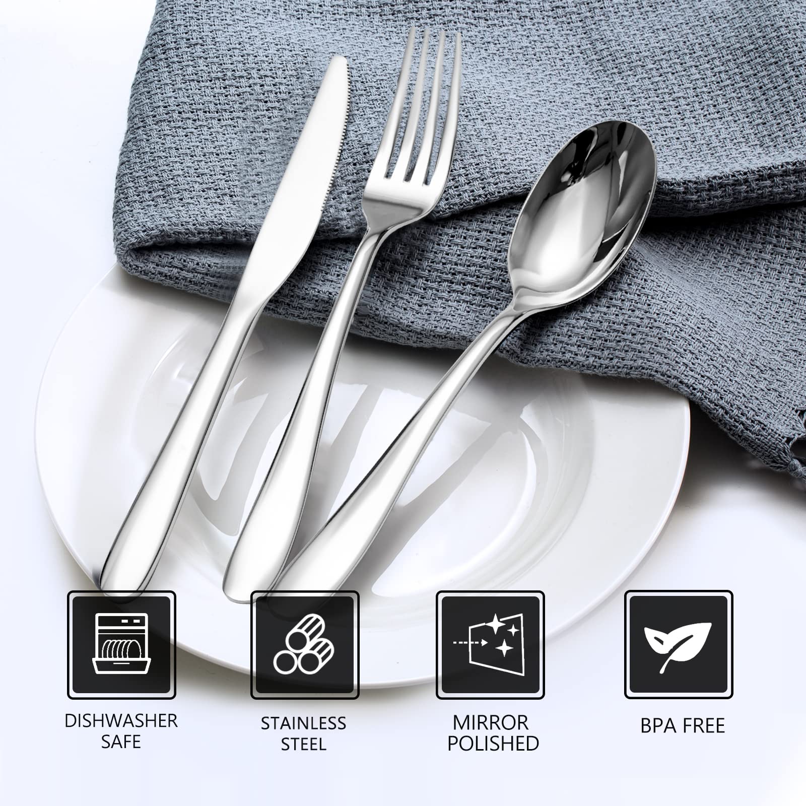 SANTUO 7-inch fork for balanced meals.
