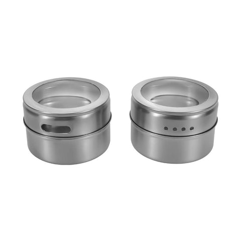 Sanvcomy magnetic bottom on fridge keeps jars accessible.