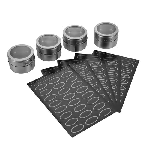 Sanvcomy stainless steel spice containers ensure durable storage.