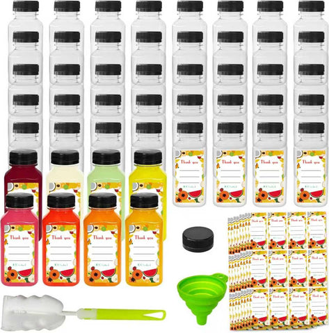 Sanyuanzhou 48pcs 8oz bottle set with caps for customizable beverages