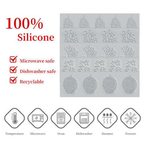 SanZaoGang fondant leaf mold ideal for gum paste and lace effects.