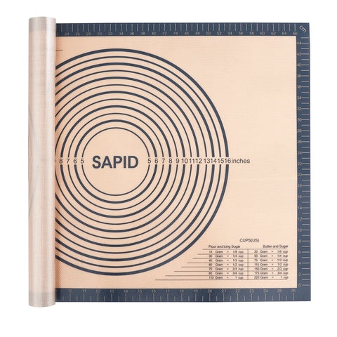 Sapid extra thick pastry mat 20x28 inches for mess-free rolling