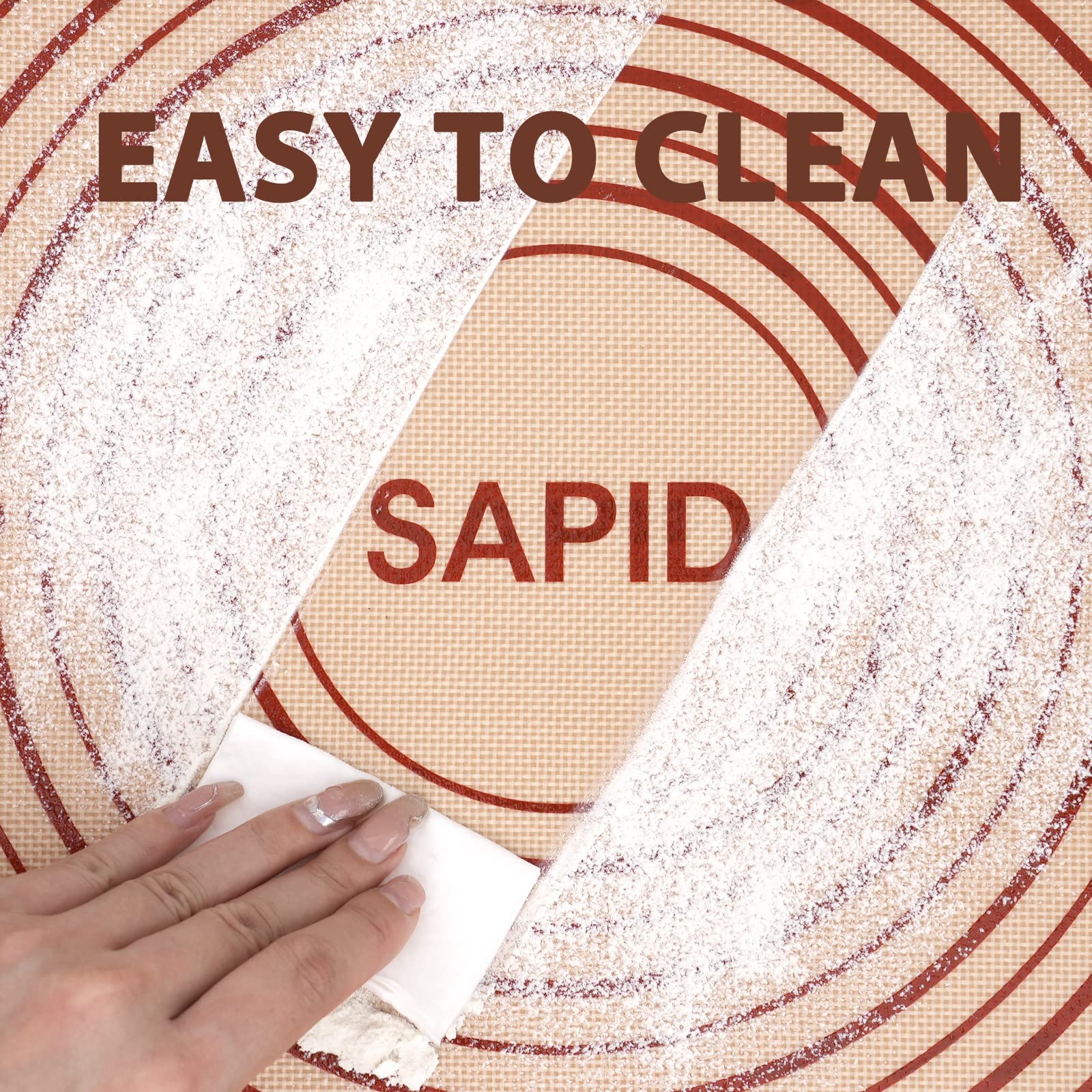 Sapid extra large mat doubles as a surface protector for countertops.