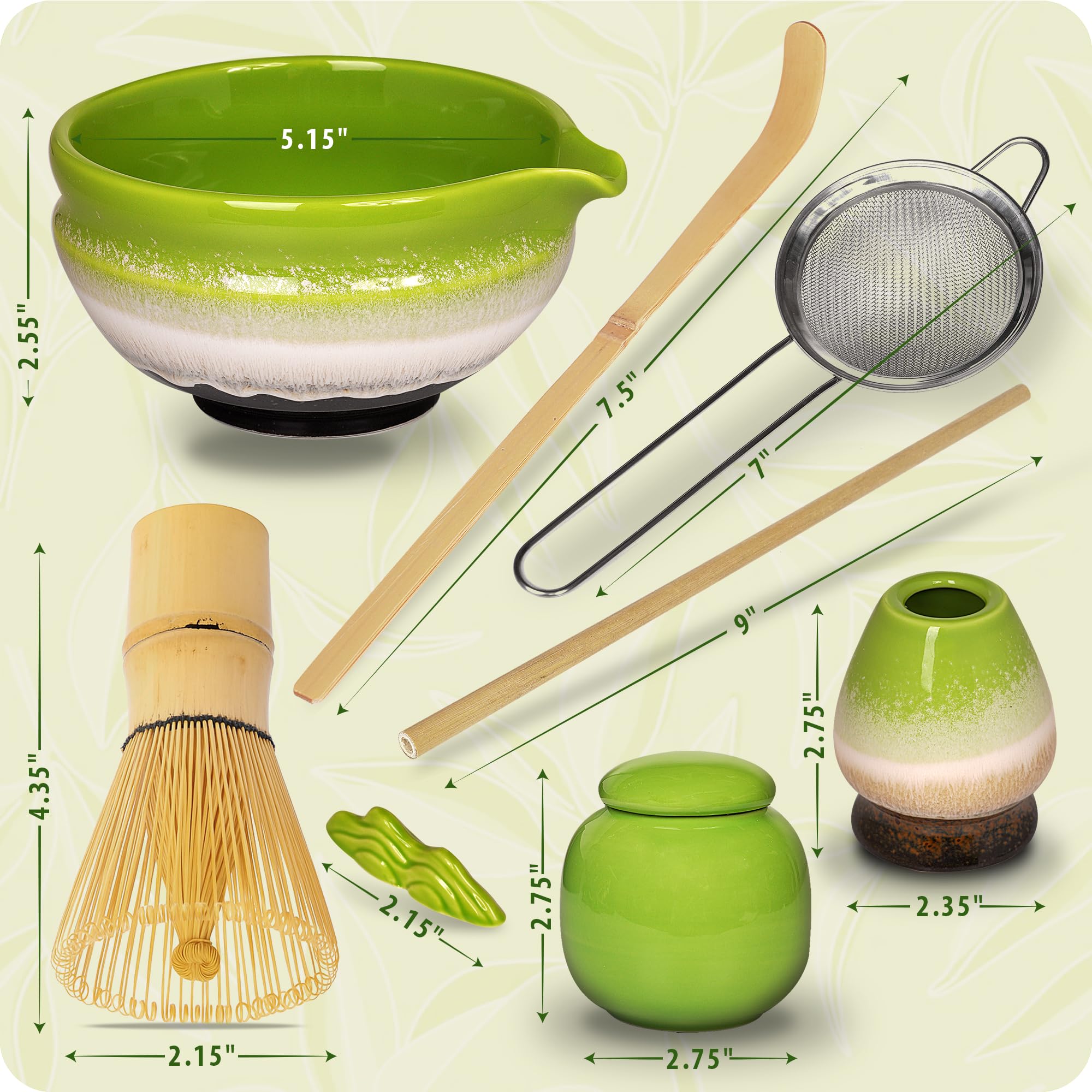 SARI CASA matcha bowl with smooth glaze ideal for whisking