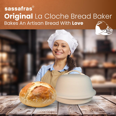 Sassafras Superstone base supports potatoes, pizza, pie, and roasted vegetables.