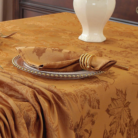 SASTYBALE 52x70 tablecloth coverage on rectangle table.