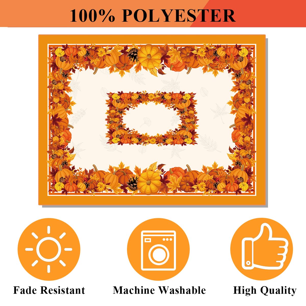 SASTYBALE easy care tablecloth for quick cleanups and reuse