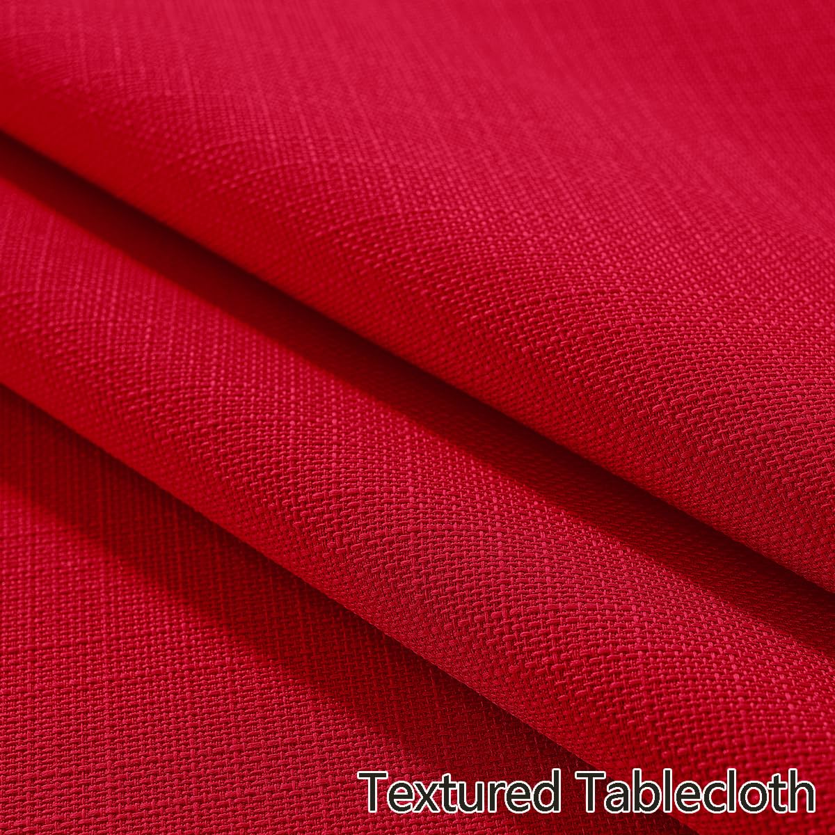 SASTYBALE red edge detail for refined finish on round tablecloth