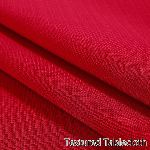 SASTYBALE red edge detail for refined finish on round tablecloth