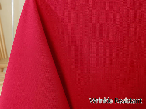 SASTYBALE red round tablecloth after machine wash, ready for use