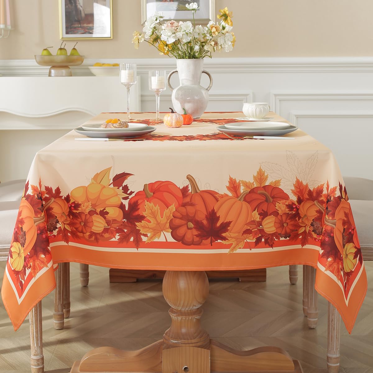 SASTYBALE tablecloth beads liquids for easy spill cleanup