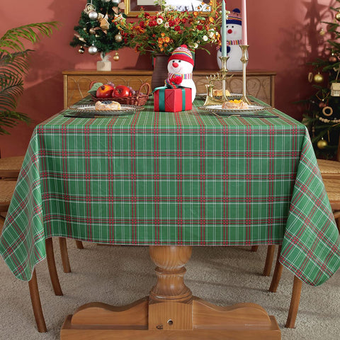 SASTYBALE waterproof vinyl tablecloth; easy-clean surface for quick spill cleanup