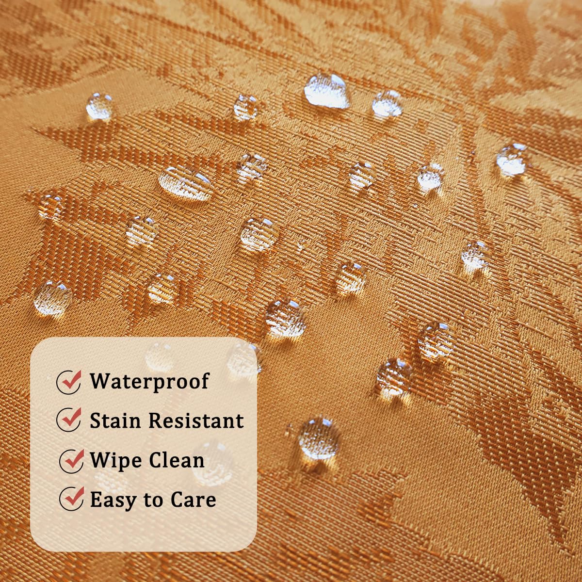 SASTYBALE wrinkle-free jacquard texture close-up for elegant table settings.