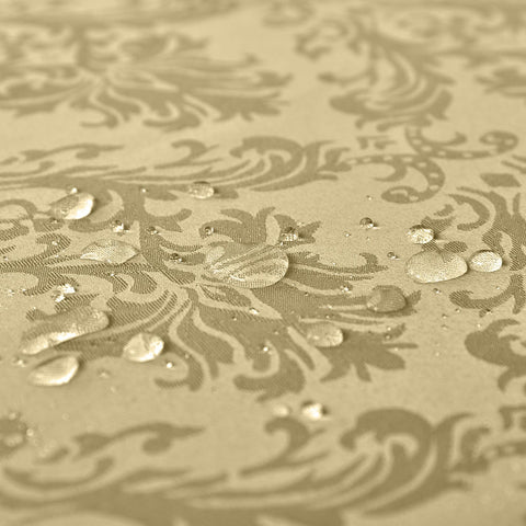 SASTYBALE wrinkle-resistant fabric tablecloth stays smooth from setup to service