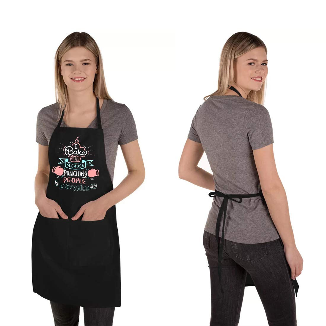 Saukore apron with machine-washable fabric for easy cleaning.