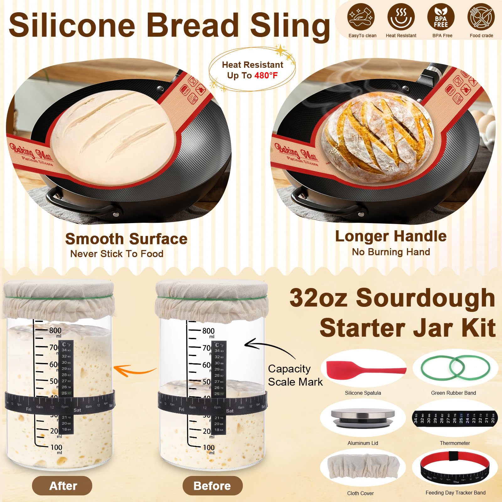 SavEase linen covers set protecting dough during proofing