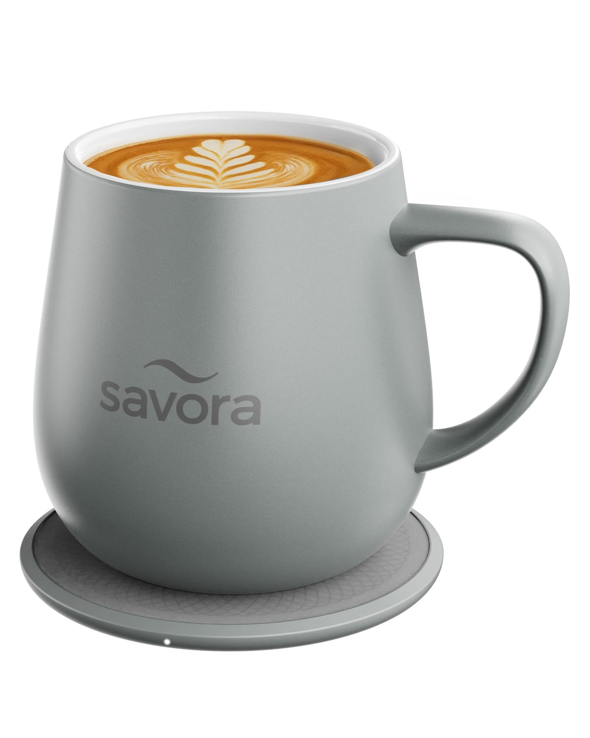 Savora 12oz heated coffee mug with pour action maintains ideal temperature for sipping