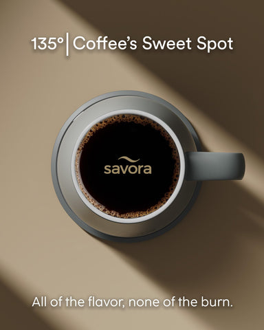 Savora close-up of the matte ceramic mug highlighting craftsmanship