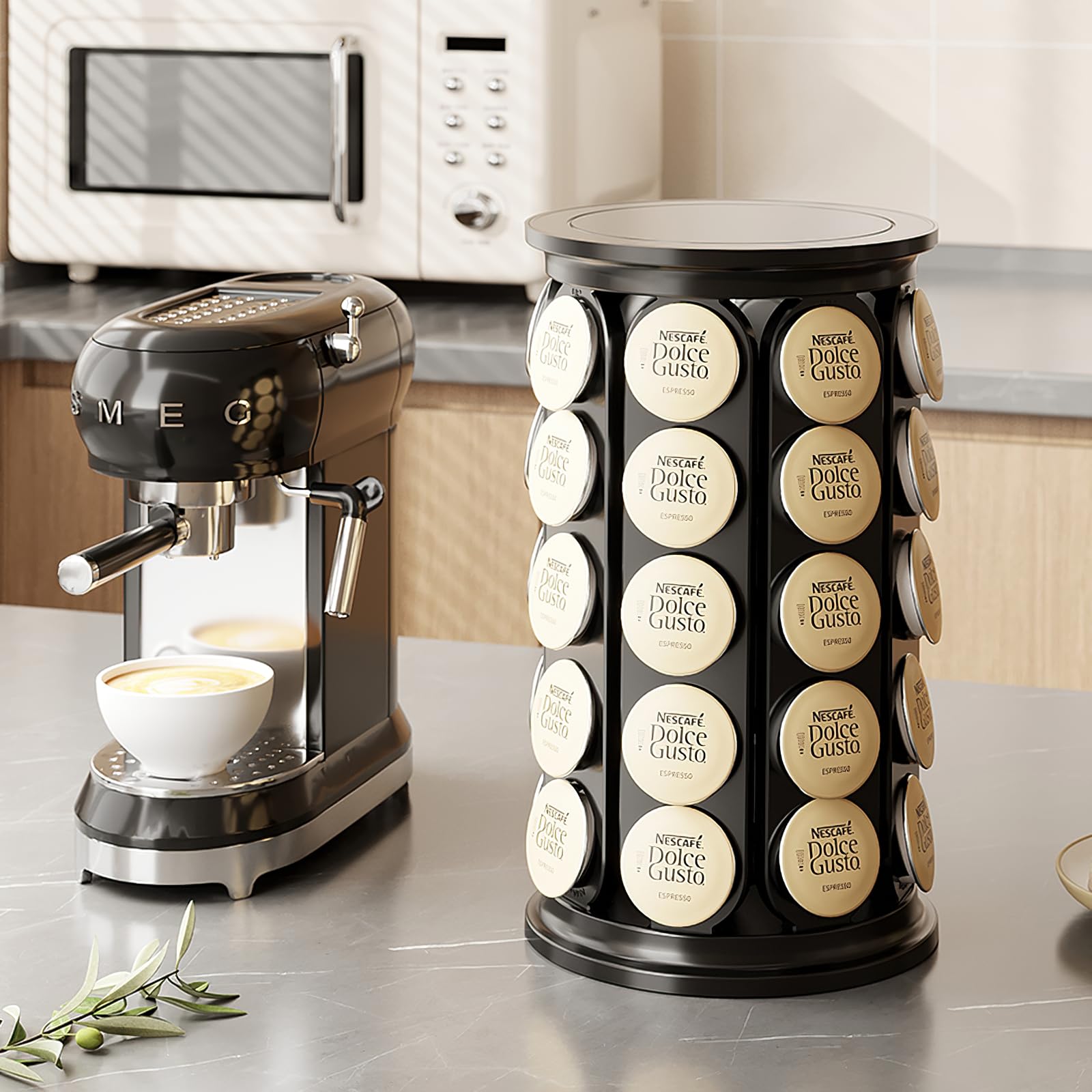 SAVORI black design enhances any kitchen counter with sleek style.