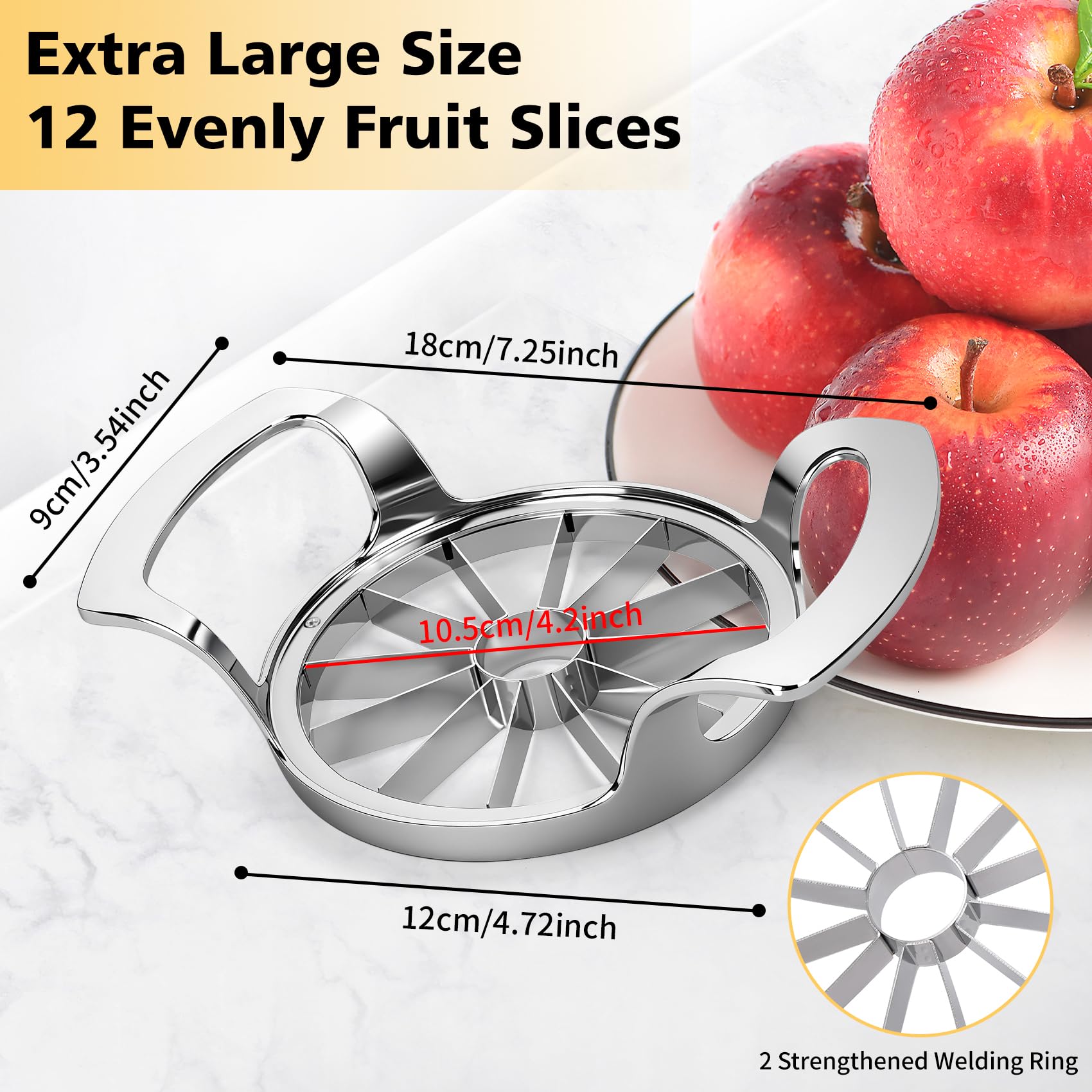 SAVORLIVING elevated corer ring for complete core removal.