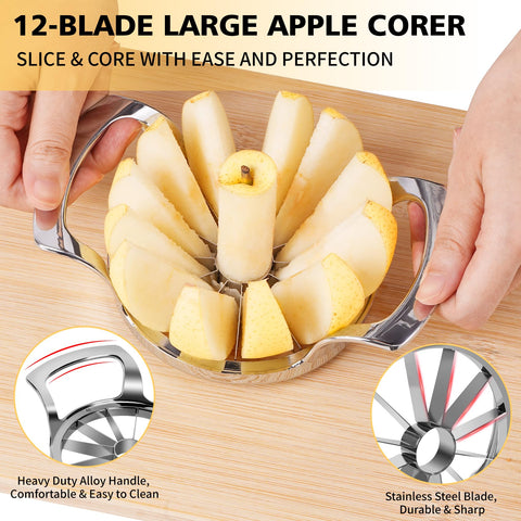 SAVORLIVING safe blade system ensuring secure slicing.