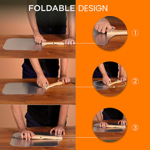 SAVVY KITCHEN AND HOME pizza peel versatile for oven, grill, and stone use.
