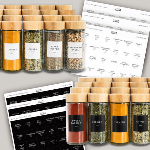 Savvy & Sorted pepper grinder lid included for versatile seasoning.