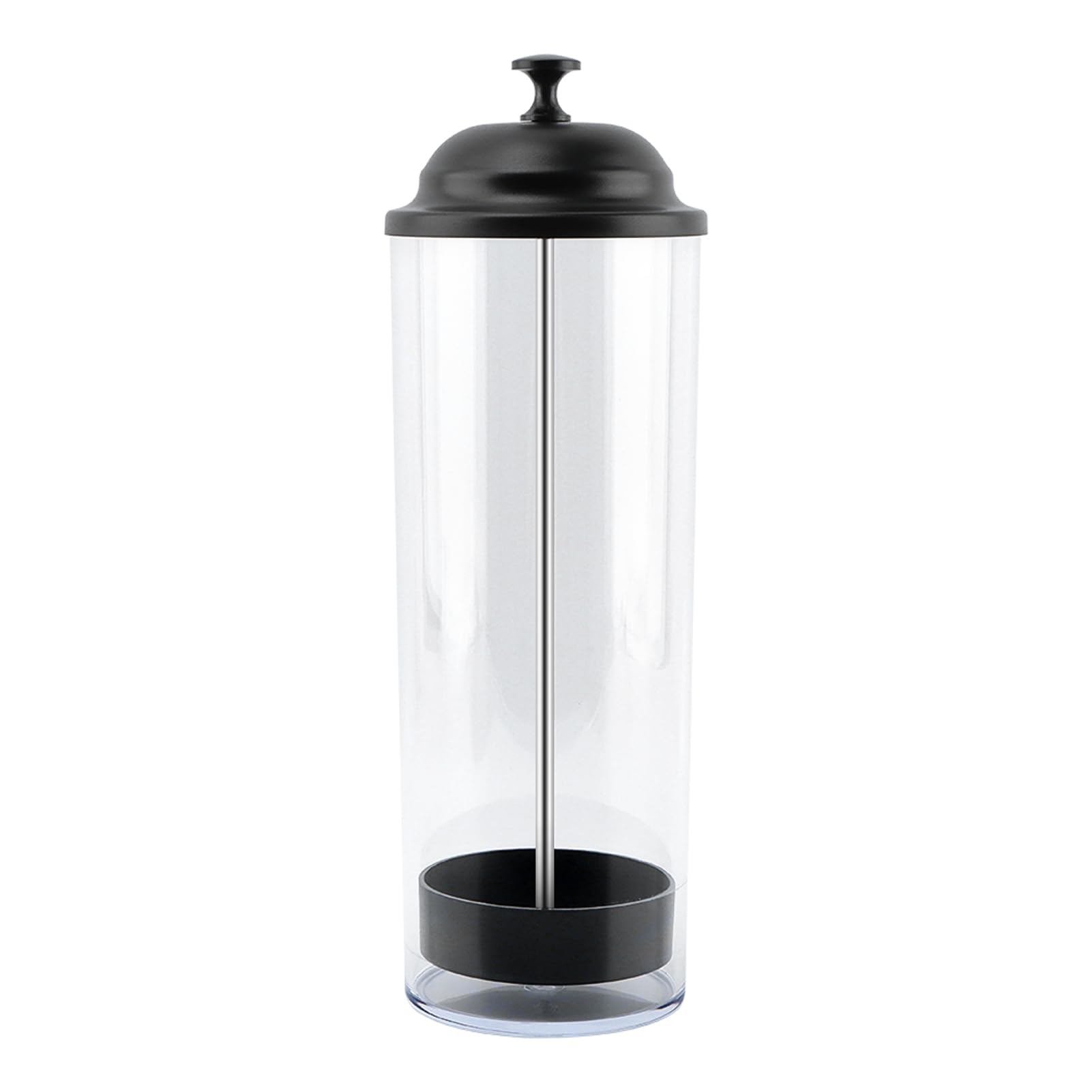 Saycker multi-use container holds stir sticks and small tools beside straws.