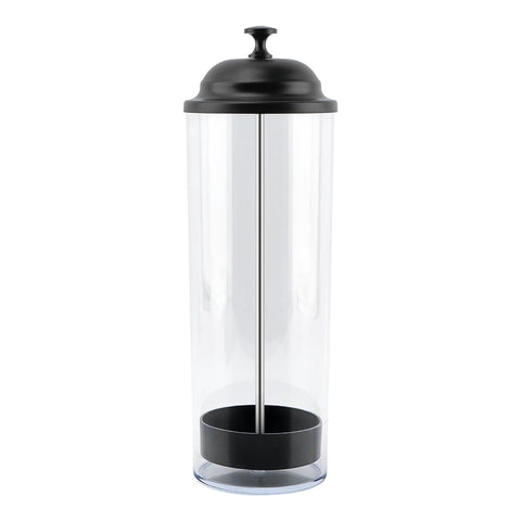 Saycker multi-use container holds stir sticks and small tools beside straws.