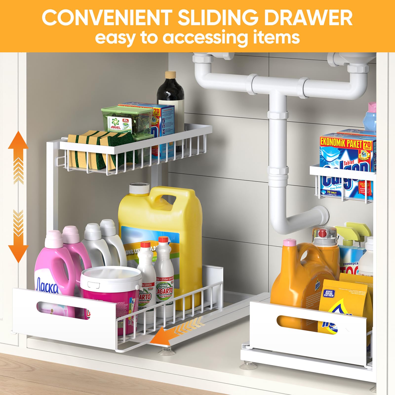 Saydear compact design fits standard cabinets while maximizing space