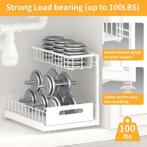 Saydear grid-pattern metal construction delivers durable, rust-resistant shelving