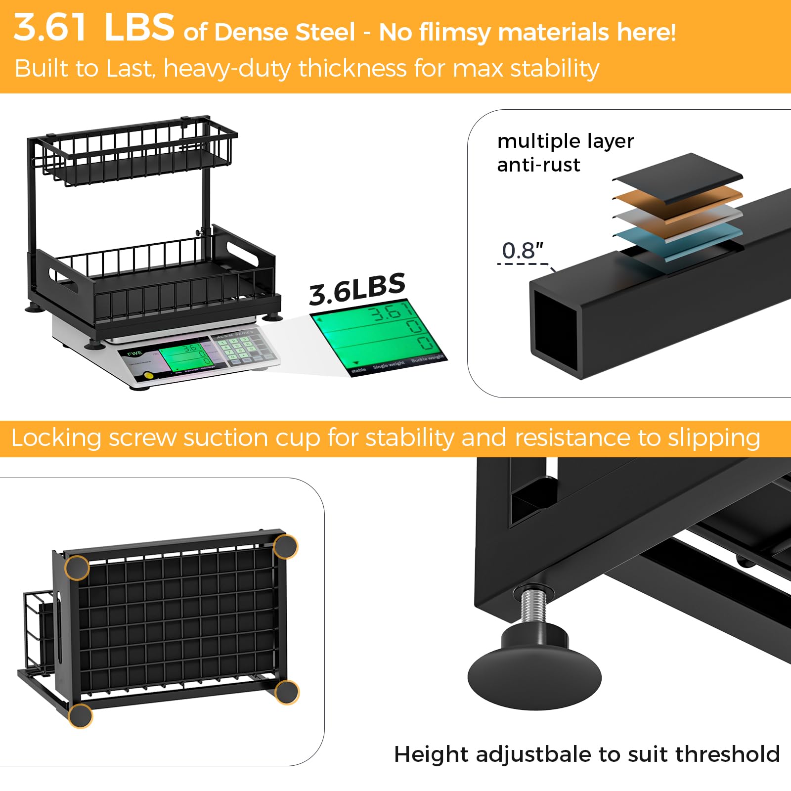 Saydear tool-free setup for quick, tool-less installation.