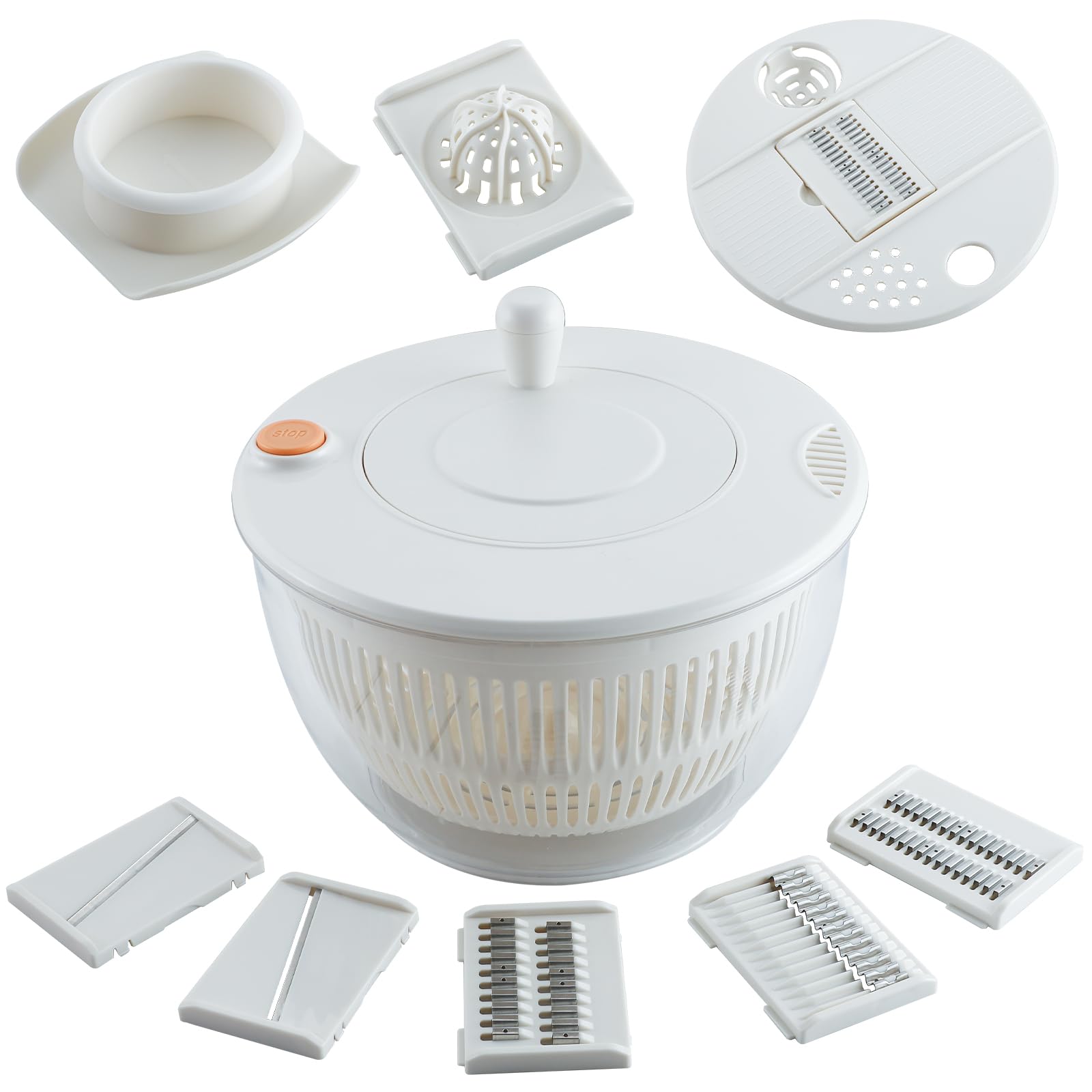 SAYIHEXIHE lettuce spinner 5.3qt bowl for quick, efficient washing and drying