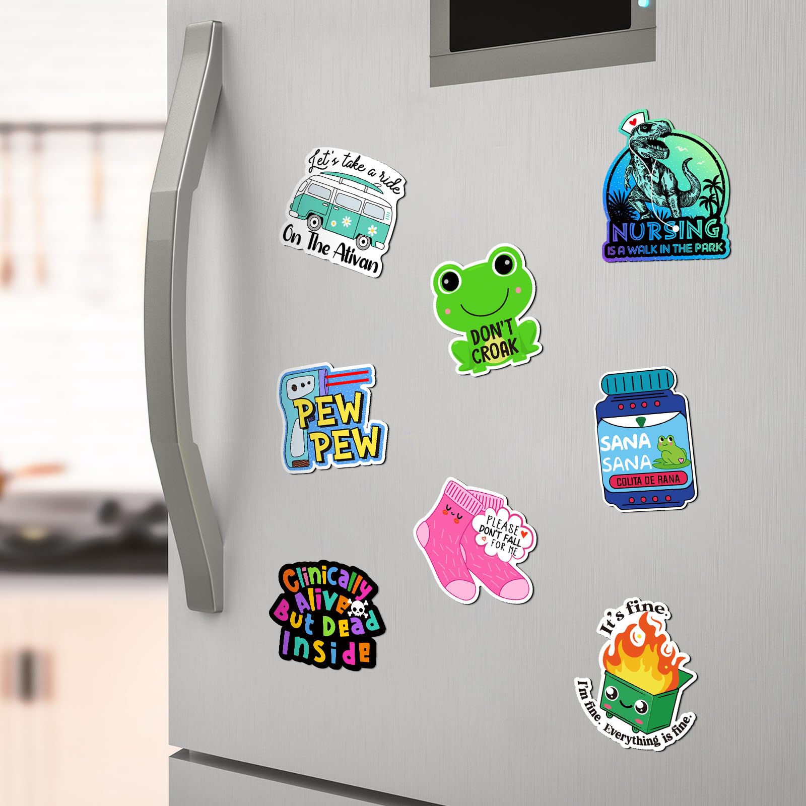 Saysurey magnet gift set provides versatile decor for nurses and students.