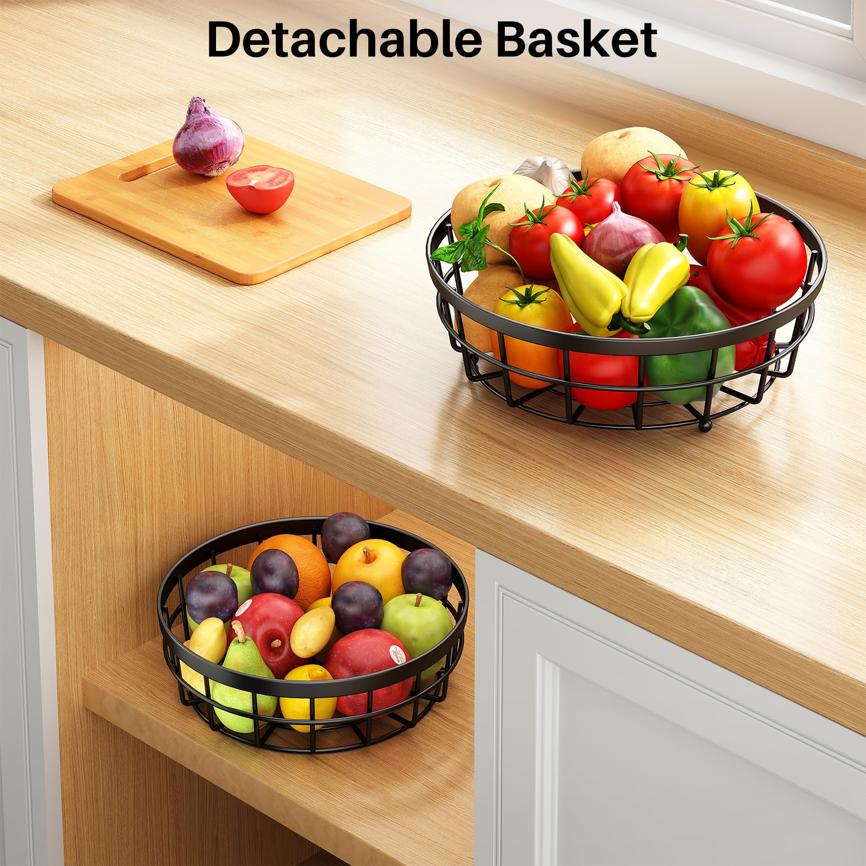 SAYZH banana tree hanger keeps bananas separate from other produce