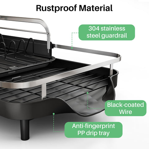 SAYZH drip-tray directs moisture into the sink for a tidy surface.
