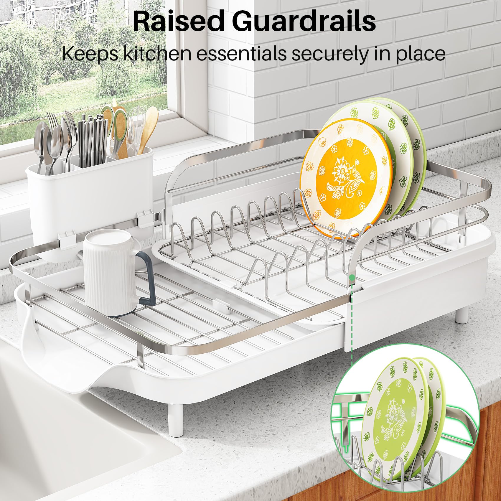 SayZH elevated feet preventing puddles when placed by the sink