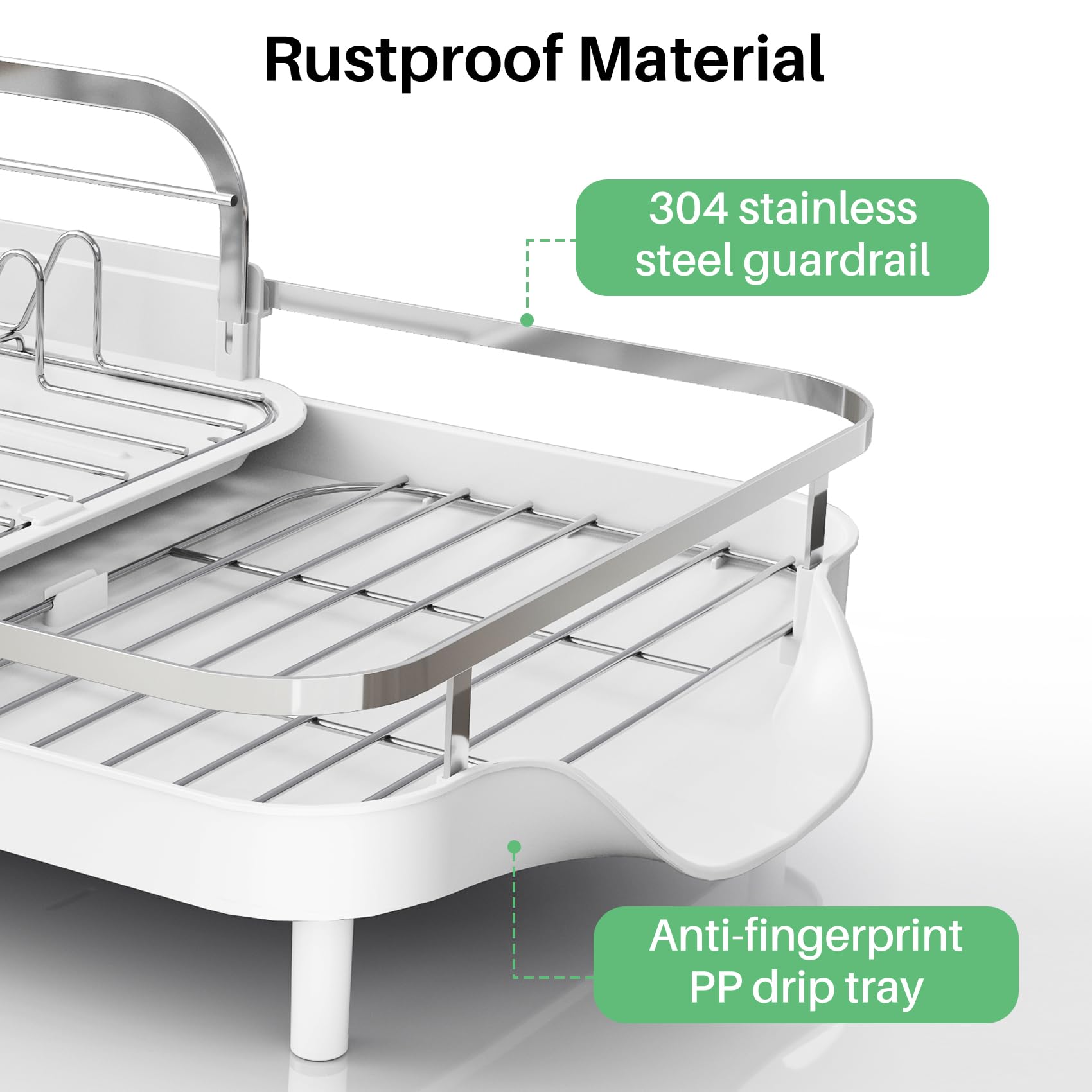 SayZH raised guardrails securing dishes and bottles during drying