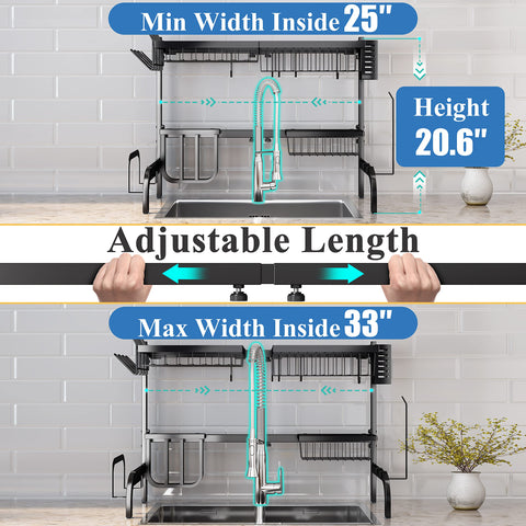 SayZH rack features U-shape base and suction cups for stable countertop use.